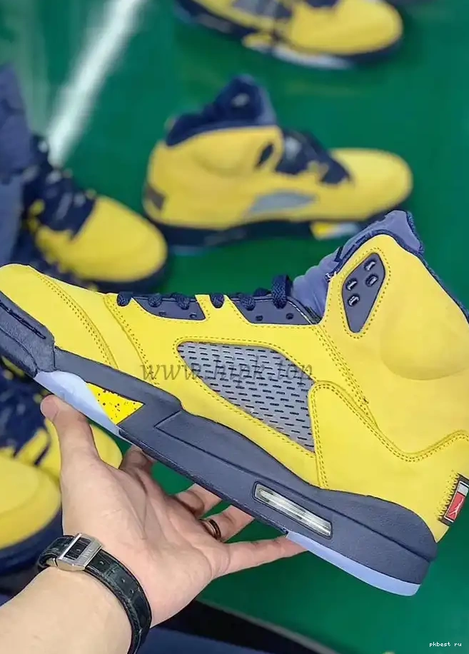 to V Amarillo Air Jordan ship SP GOD Inspire materials Navy 5 Retro Michigan retail PK ready 0610